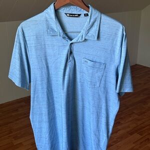 Travis Mathew Sky Blue Polo Shirt for Men